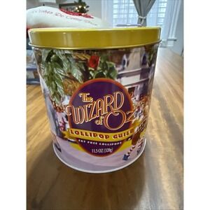 Vintage 1998 Wizard of Oz Lollipop Guild Fat Free Lollipops Tin New Old Stock